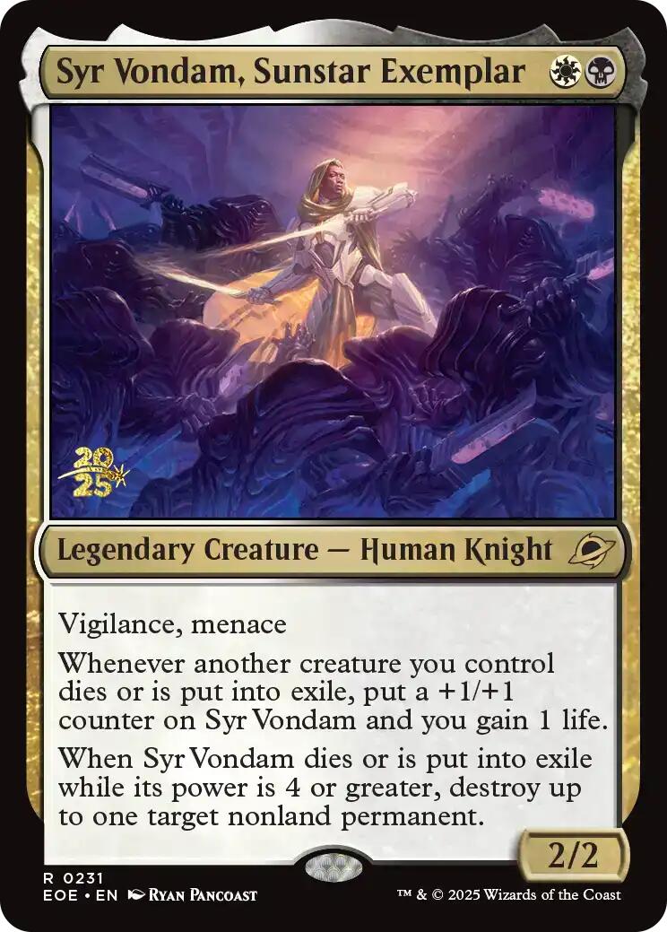 Syr Vondam, Sunstar Exemplar [Edge of Eternities Prerelease Promos] | Exor Games Summserside