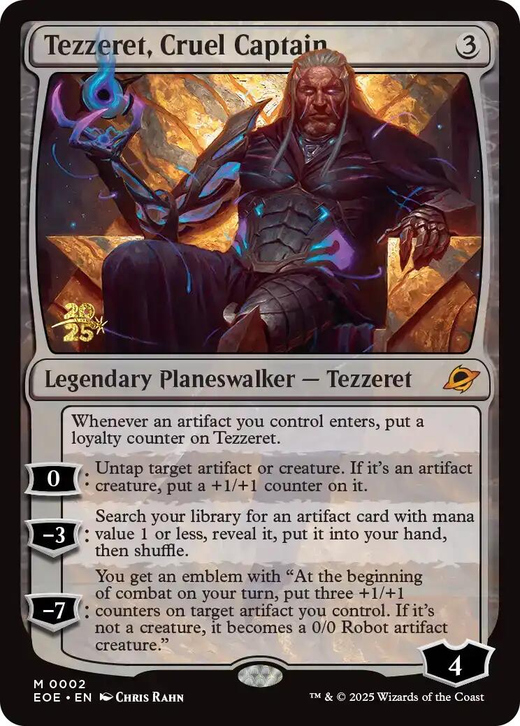 Tezzeret, Cruel Captain [Edge of Eternities Prerelease Promos] | Exor Games Summserside