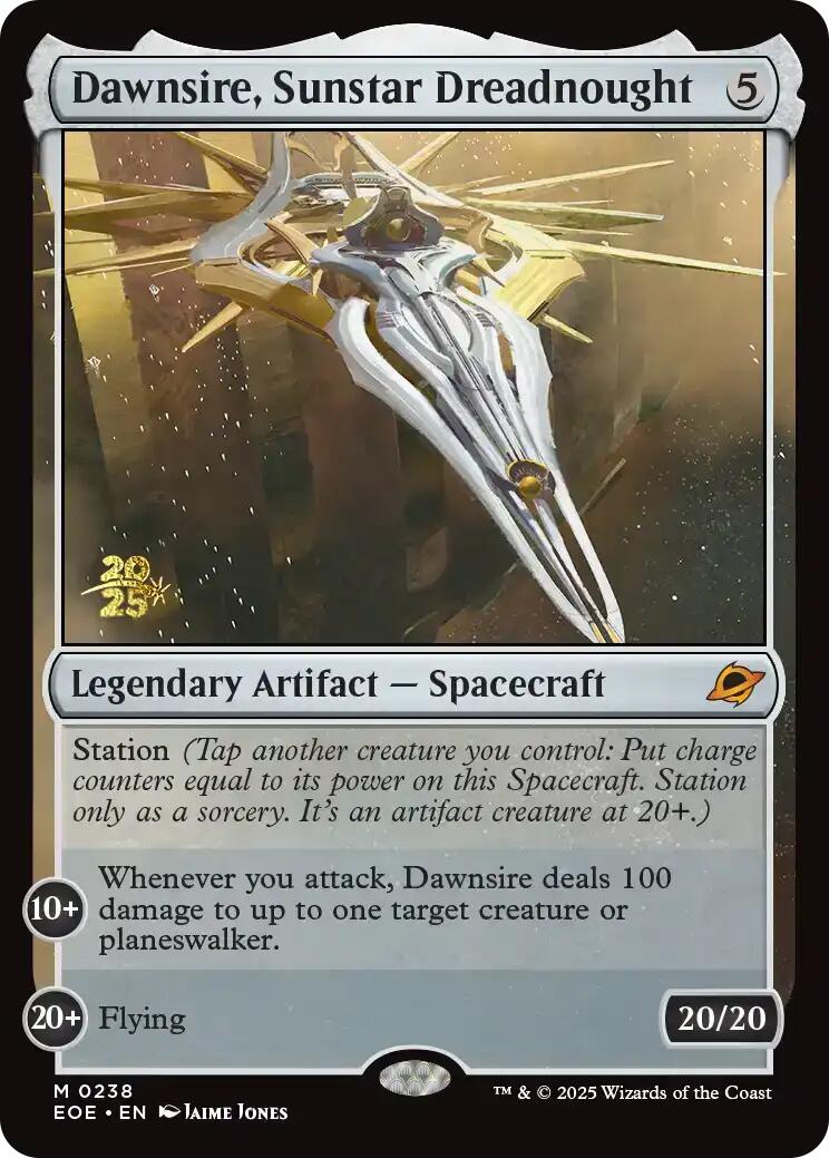 Dawnsire, Sunstar Dreadnought [Edge of Eternities Prerelease Promos] | Exor Games Summserside