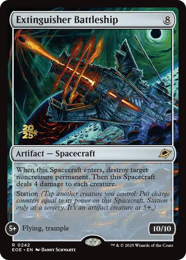 Extinguisher Battleship [Edge of Eternities Prerelease Promos] | Exor Games Summserside