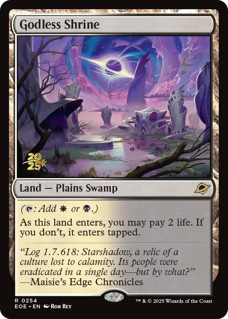 Godless Shrine [Edge of Eternities Prerelease Promos] | Exor Games Summserside
