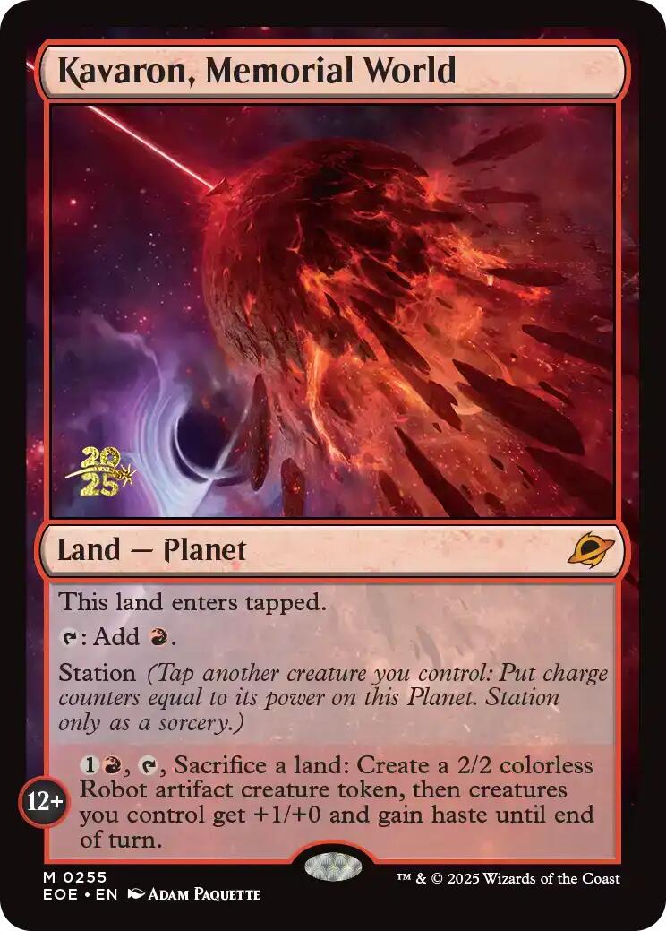 Kavaron, Memorial World [Edge of Eternities Prerelease Promos] | Exor Games Summserside