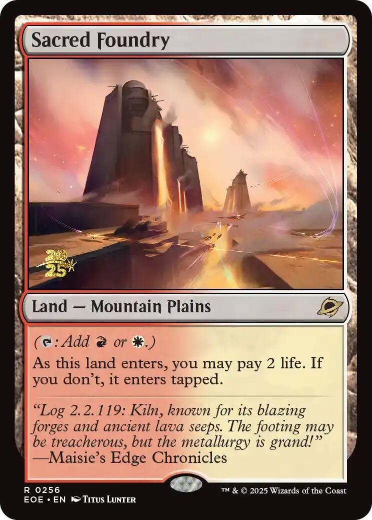 Sacred Foundry [Edge of Eternities Prerelease Promos] | Exor Games Summserside