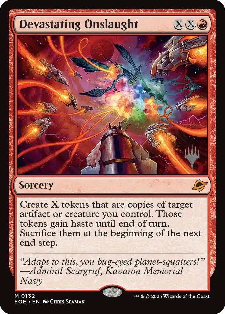 Devastating Onslaught [Edge of Eternities Promo Pack] | Exor Games Summserside