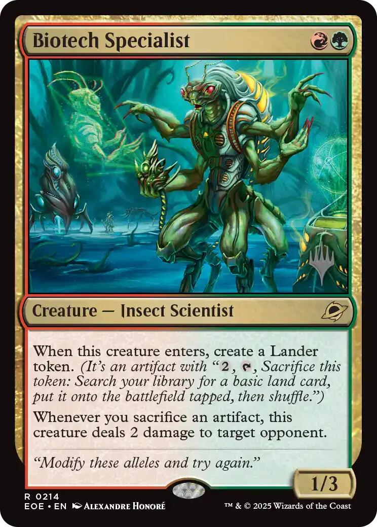 Biotech Specialist [Edge of Eternities Promo Pack] | Exor Games Summserside
