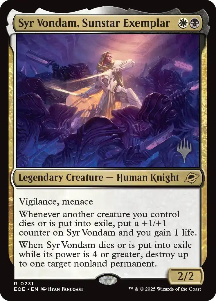 Syr Vondam, Sunstar Exemplar [Edge of Eternities Promo Pack] | Exor Games Summserside