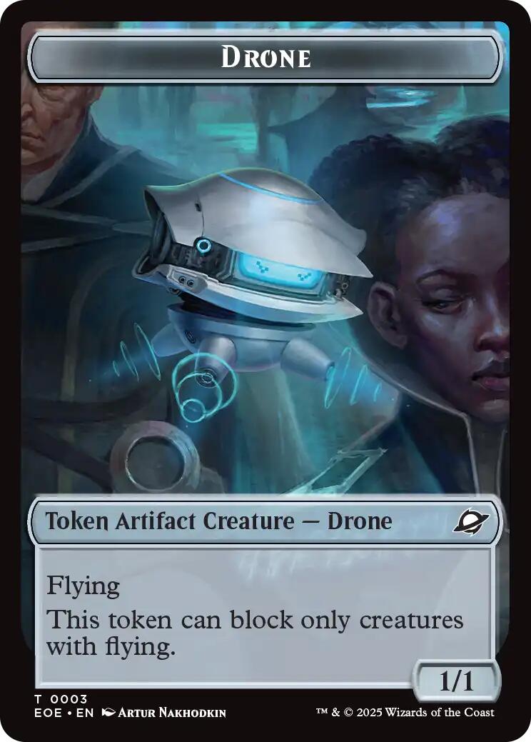 Drone // Lander (0005) Doubled-Sided Token [Edge of Eternities Tokens] | Exor Games Summserside