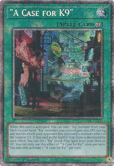 "A Case for K9" (Starlight Rare) [JUSH-EN040] Starlight Rare | Exor Games Summserside