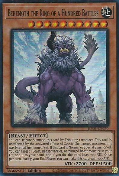 Behemoth the King of a Hundred Battles (Super Rare) [JUSH-EN050] Super Rare | Exor Games Summserside
