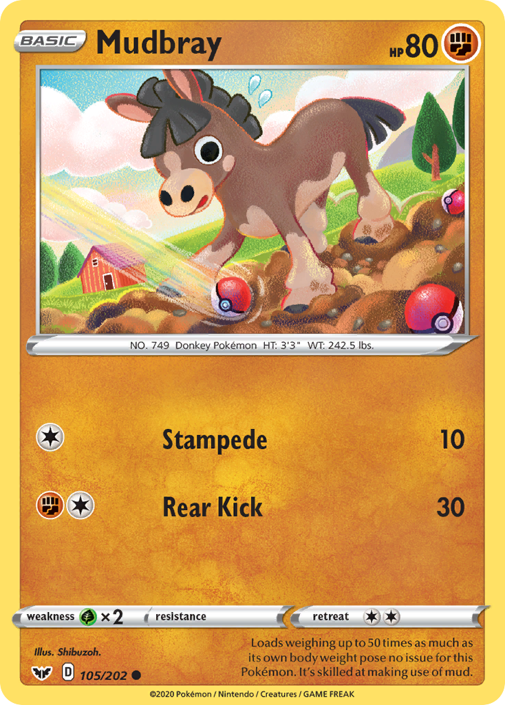 Mudbray (105/202) [Sword & Shield: Base Set] | Exor Games Summserside