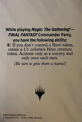 Blank Hero Token [FINAL FANTASY Tokens] | Exor Games Summserside