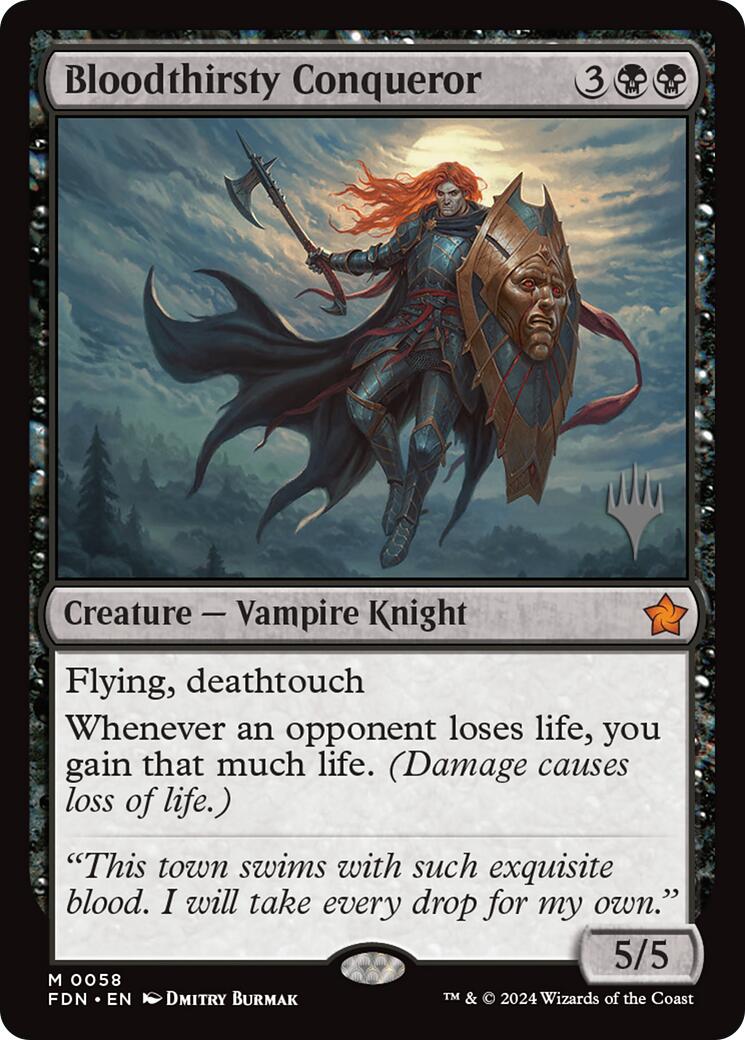 Bloodthirsty Conqueror (Promo Pack) [Foundations Promos] | Exor Games Summserside
