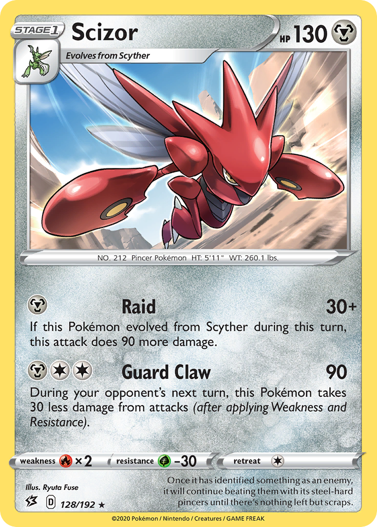 Scizor (128/192) [Sword & Shield: Rebel Clash] | Exor Games Summserside