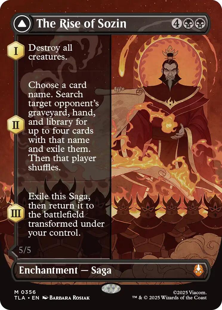 The Rise of Sozin (Borderless) [Avatar: The Last Airbender] | Exor Games Summserside