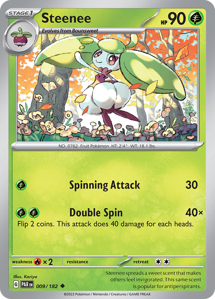 Steenee (009/182) [Scarlet & Violet: Paradox Rift] | Exor Games Summserside