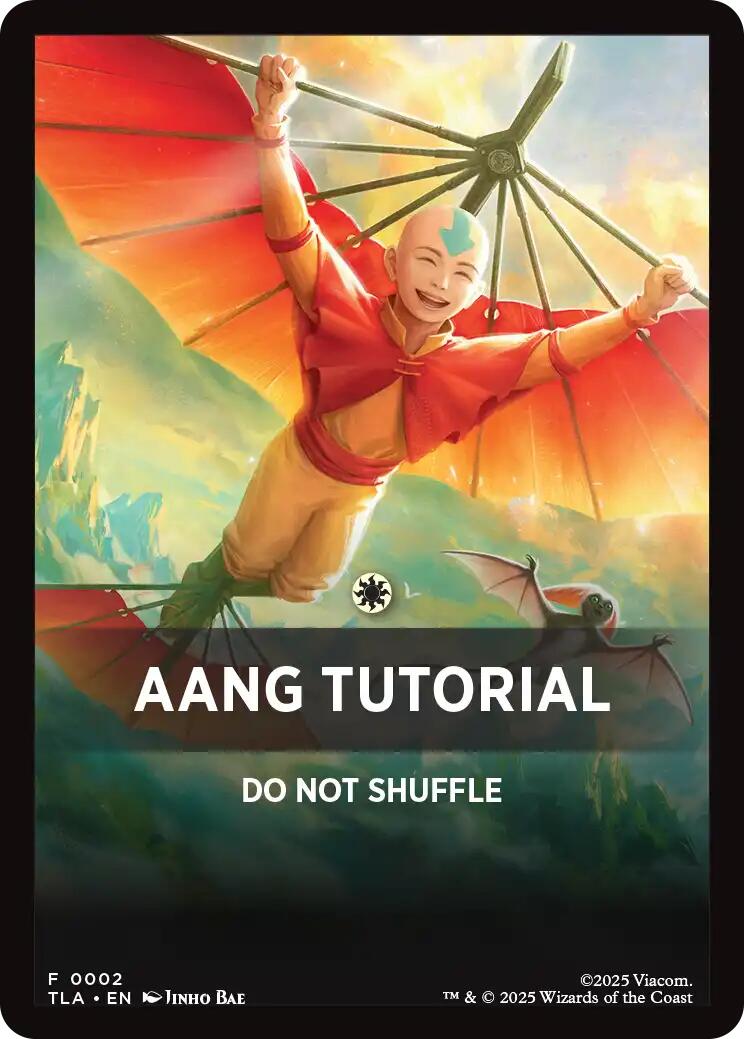 Aang Tutorial Theme Card [Avatar: The Last Airbender Tokens] | Exor Games Summserside