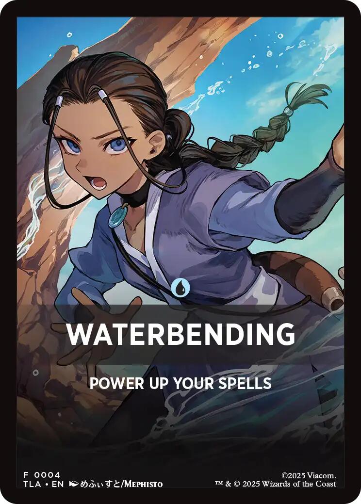 Waterbending Theme Card [Avatar: The Last Airbender Tokens] | Exor Games Summserside