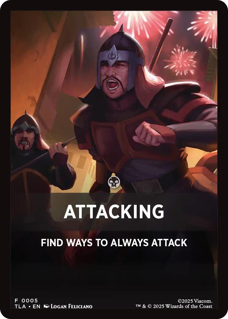 Attacking Theme Card [Avatar: The Last Airbender Tokens] | Exor Games Summserside