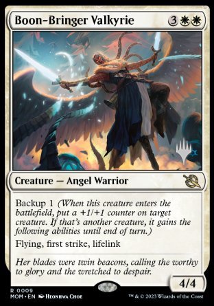 Boon-Bringer Valkyrie (Promo Pack) [March of the Machine Promos] | Exor Games Summserside