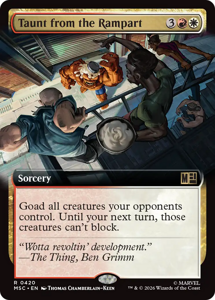 Taunt from the Rampart (Extended Art) [Marvel Super Heroes Commander] | Exor Games Summserside