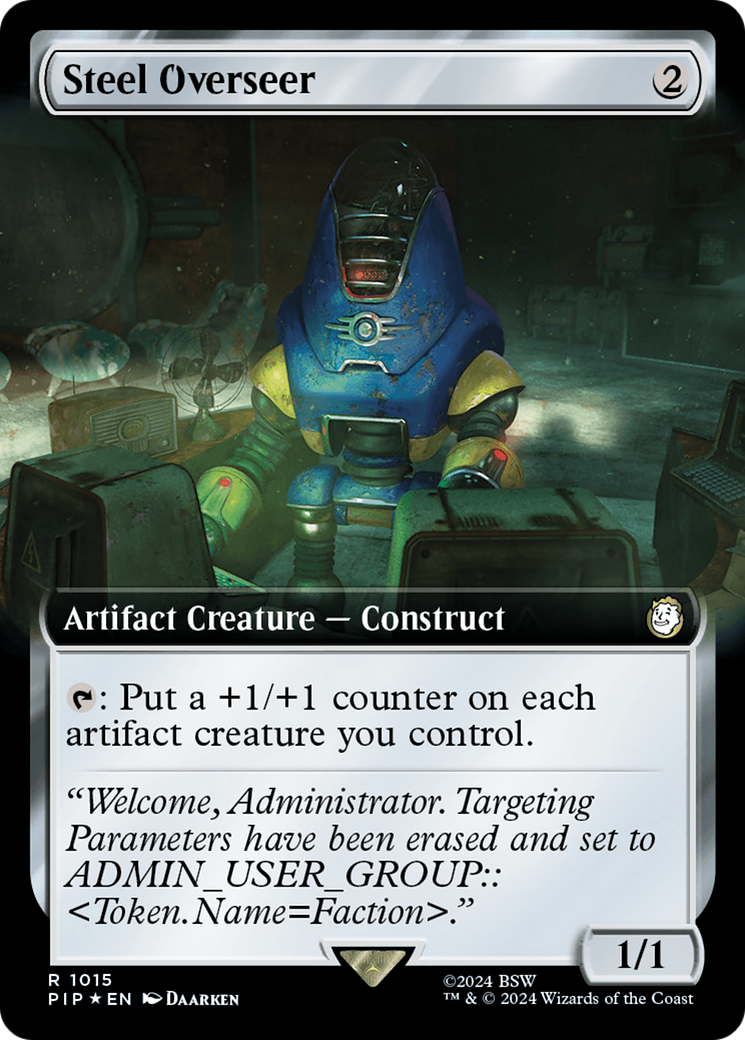 Steel Overseer (Extended Art) (Surge Foil) [Fallout] | Exor Games Summserside