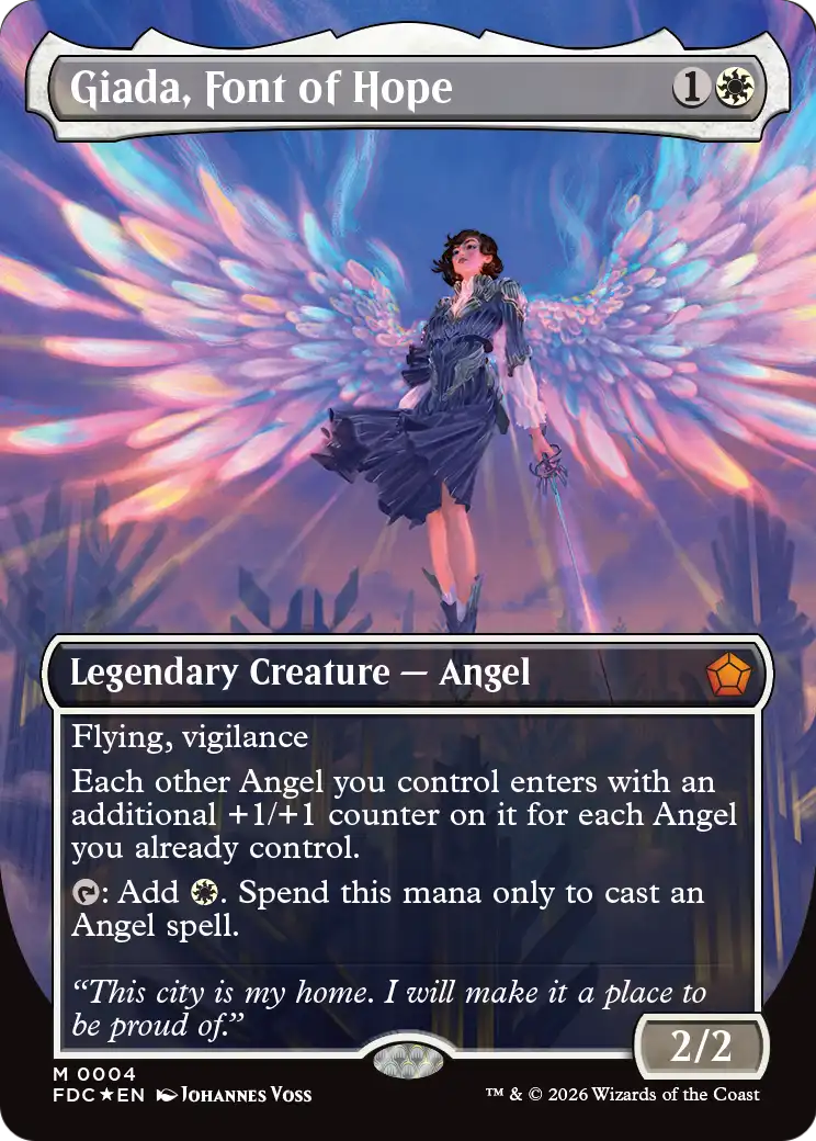 Giada, Font of Hope (Borderless) [Foundations Commander] | Exor Games Summserside