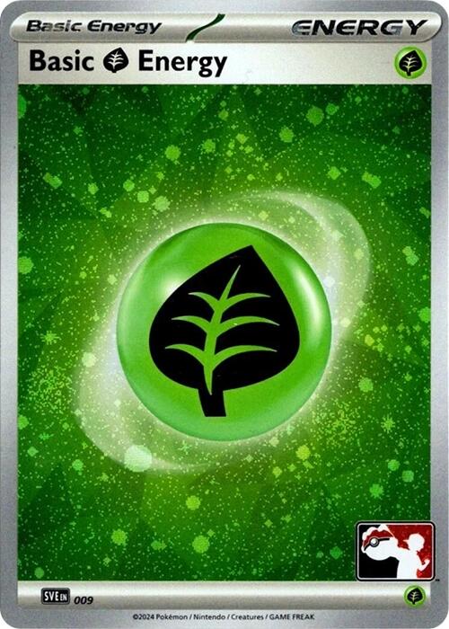 Basic Grass Energy (009) (Cosmos Holo) [Prize Pack Series Seven] | Exor Games Summserside