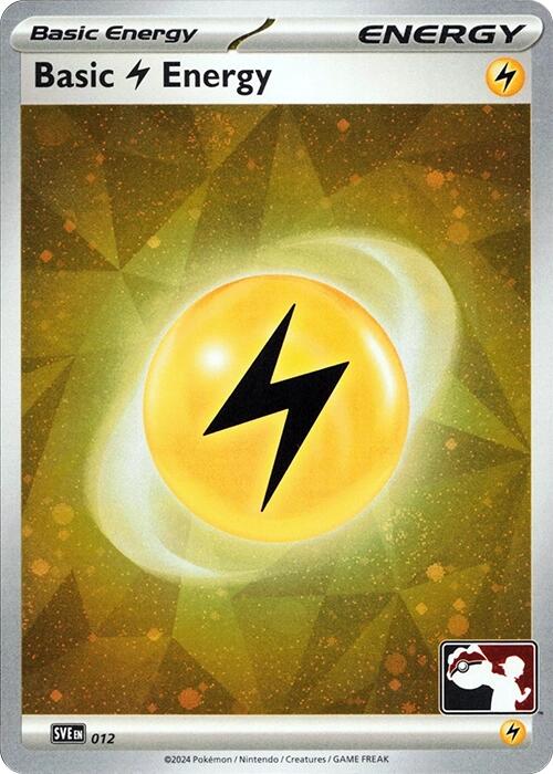 Basic Lightning Energy (012) (Cosmos Holo) [Prize Pack Series Seven] | Exor Games Summserside