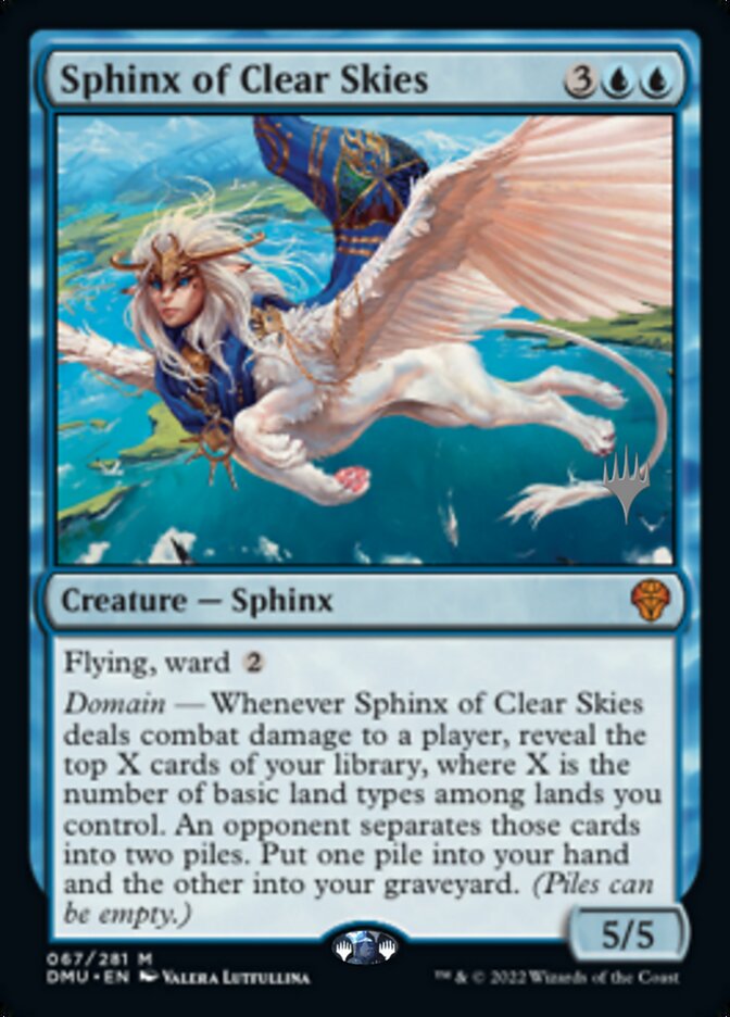 Sphinx of Clear Skies (Promo Pack) [Dominaria United Promos] | Exor Games Summserside