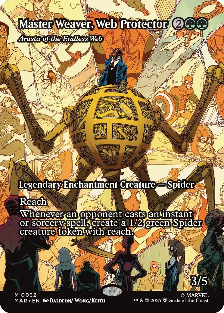 Master Weaver, Web Protector - Arasta of the Endless Web (Borderless) [Marvel's Spider-Man: Eternal-Legal] | Exor Games Summserside