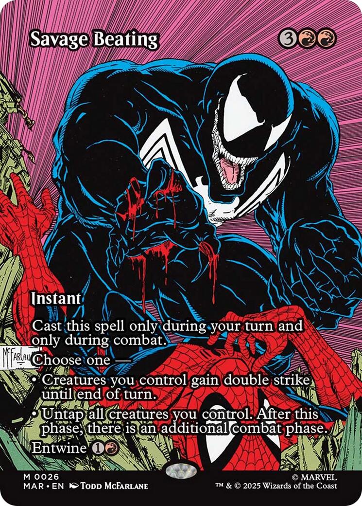 Savage Beating (Borderless) [Marvel's Spider-Man: Eternal-Legal] | Exor Games Summserside