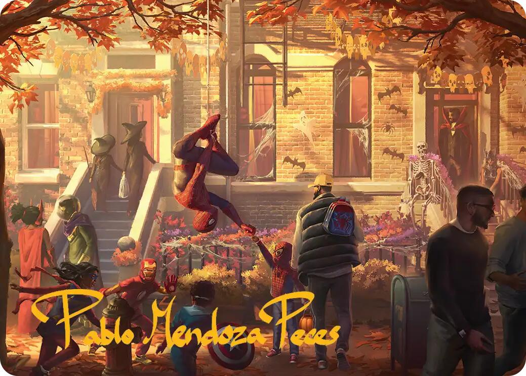 Friendly Neighborhood Art Card (Gold-Stamped Signature) [Marvel's Spider-Man Art Series] | Exor Games Summserside