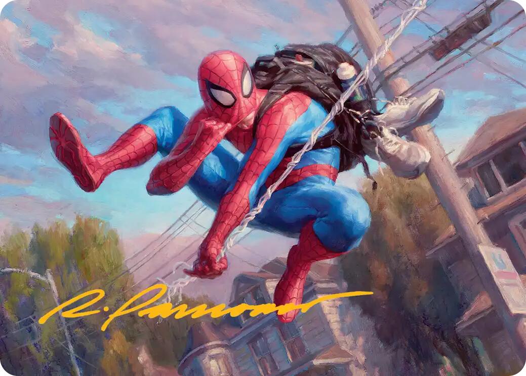Spider-Man, Web-Slinger Art Card (Gold-Stamped Signature) [Marvel's Spider-Man Art Series] | Exor Games Summserside