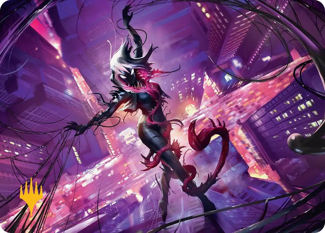 Gwenom, Remorseless Art Card (Gold-Stamped Planeswalker Symbol) [Marvel's Spider-Man Art Series] | Exor Games Summserside