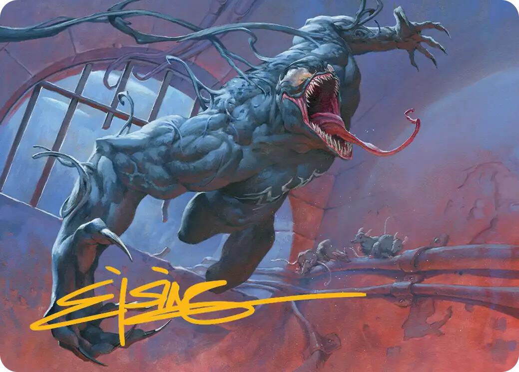 Venom, Evil Unleashed Art Card (Gold-Stamped Signature) [Marvel's Spider-Man Art Series] | Exor Games Summserside