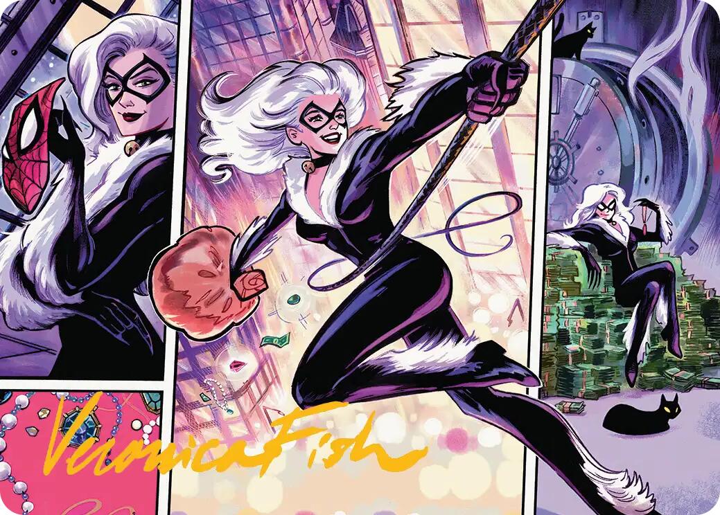 Black Cat, Cunning Thief Art Card (Gold-Stamped Signature) [Marvel's Spider-Man Art Series] | Exor Games Summserside