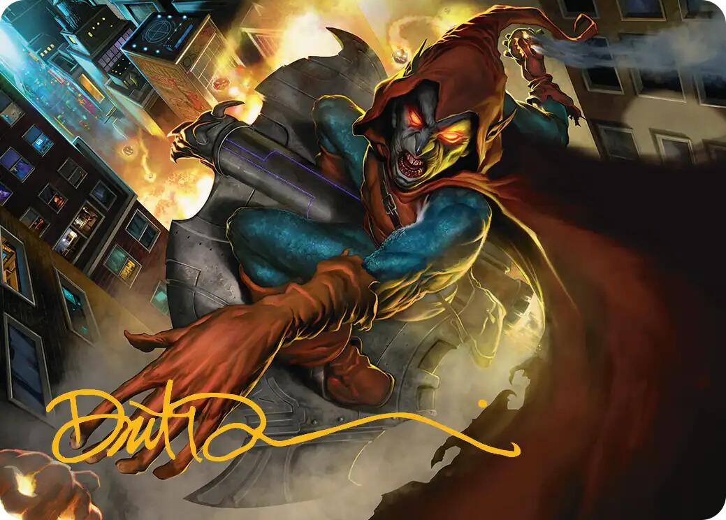 Hobgoblin, Mantled Marauder Art Card (Gold-Stamped Signature) [Marvel's Spider-Man Art Series] | Exor Games Summserside