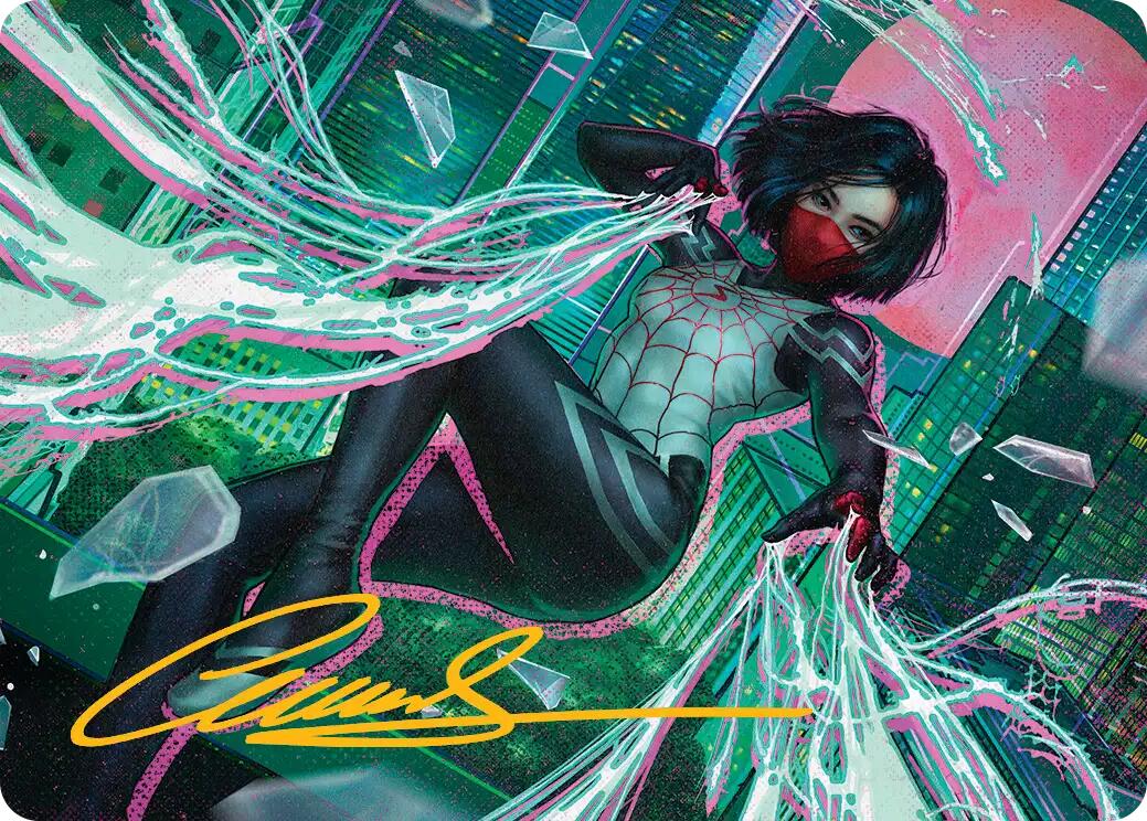 Silk, Web Weaver Art Card (29/54) (Gold-Stamped Signature) [Marvel's Spider-Man Art Series] | Exor Games Summserside