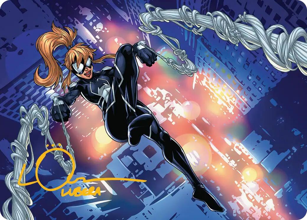 Arana, Heart of the Spider Art Card (Gold-Stamped Signature) [Marvel's Spider-Man Art Series] | Exor Games Summserside