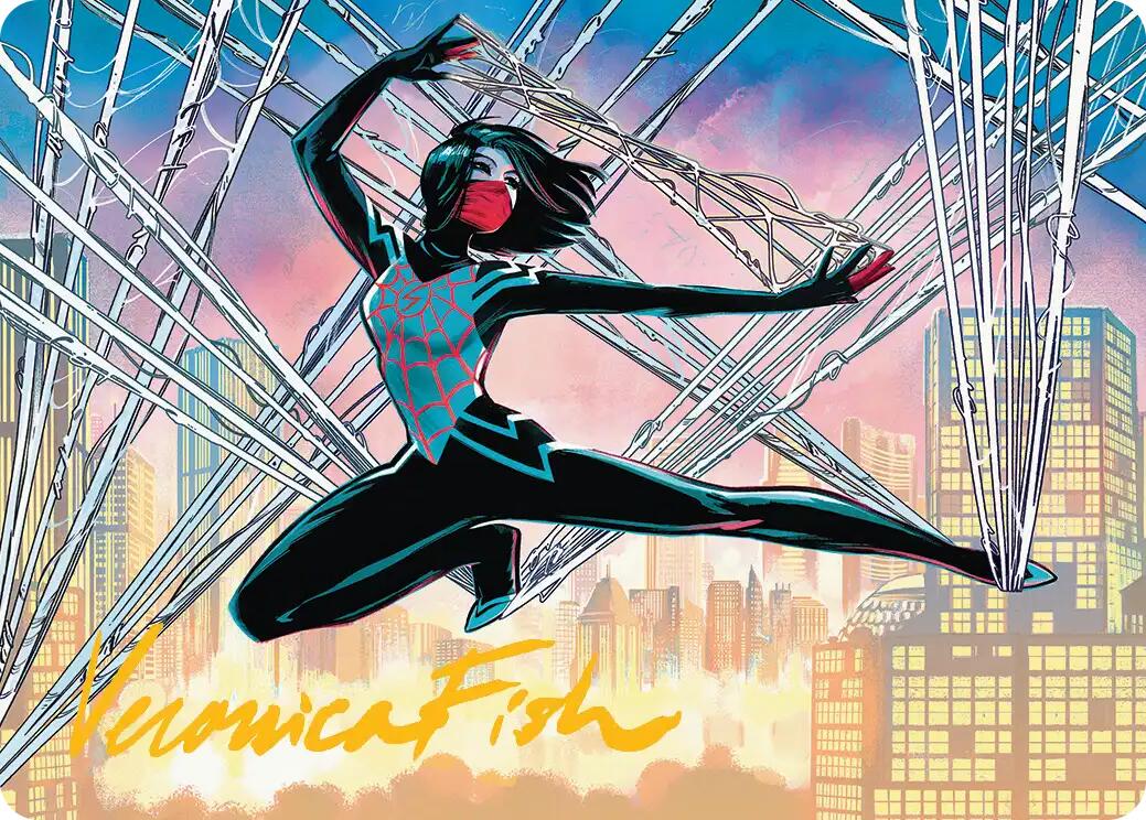 Silk, Web Weaver Art Card (39/54) (Gold-Stamped Signature) [Marvel's Spider-Man Art Series] | Exor Games Summserside