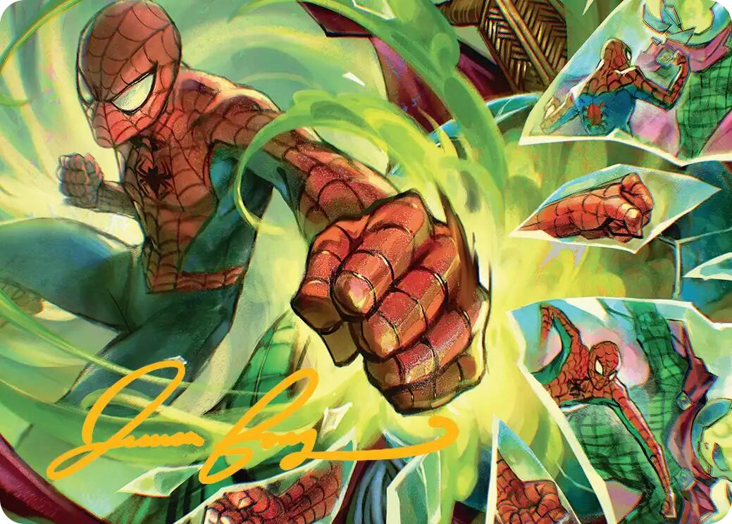 Kapow! Art Card (Gold-Stamped Signature) [Marvel's Spider-Man Art Series] | Exor Games Summserside