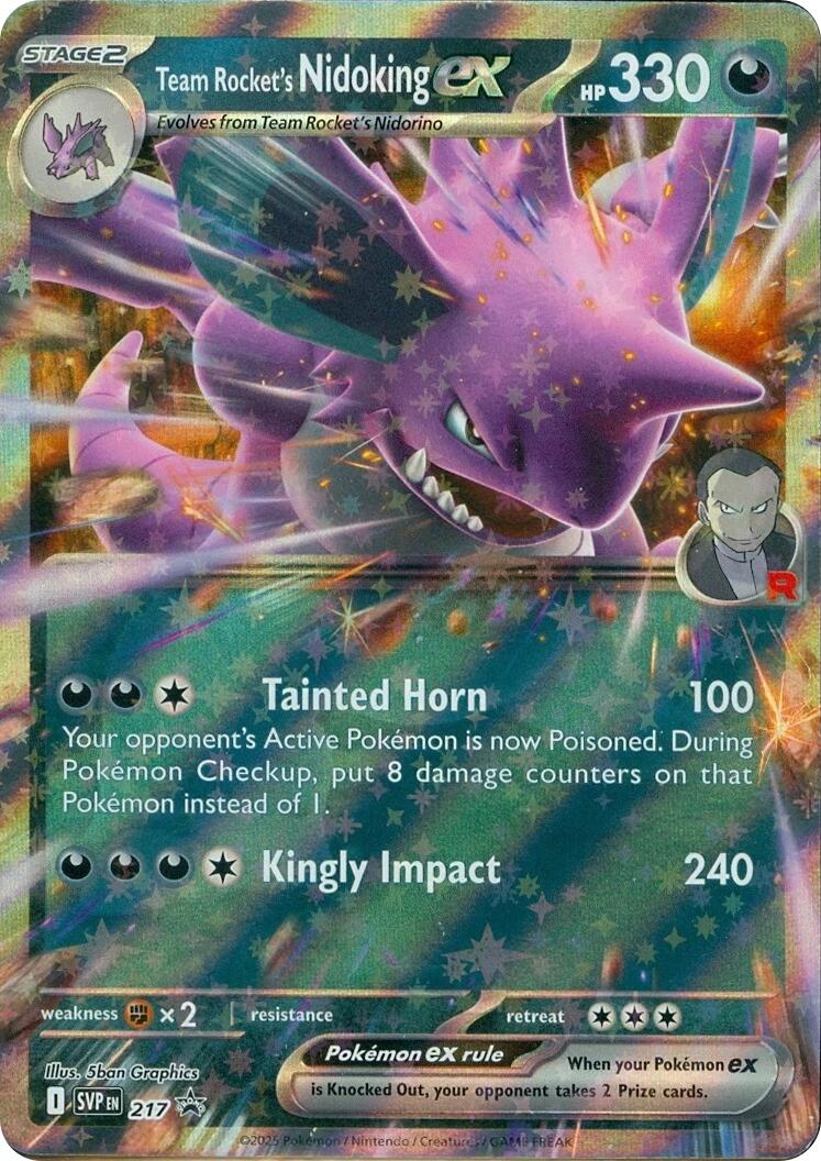 Team Rocket's Nidoking ex (217) [Scarlet & Violet: Black Star Promos] | Exor Games Summserside