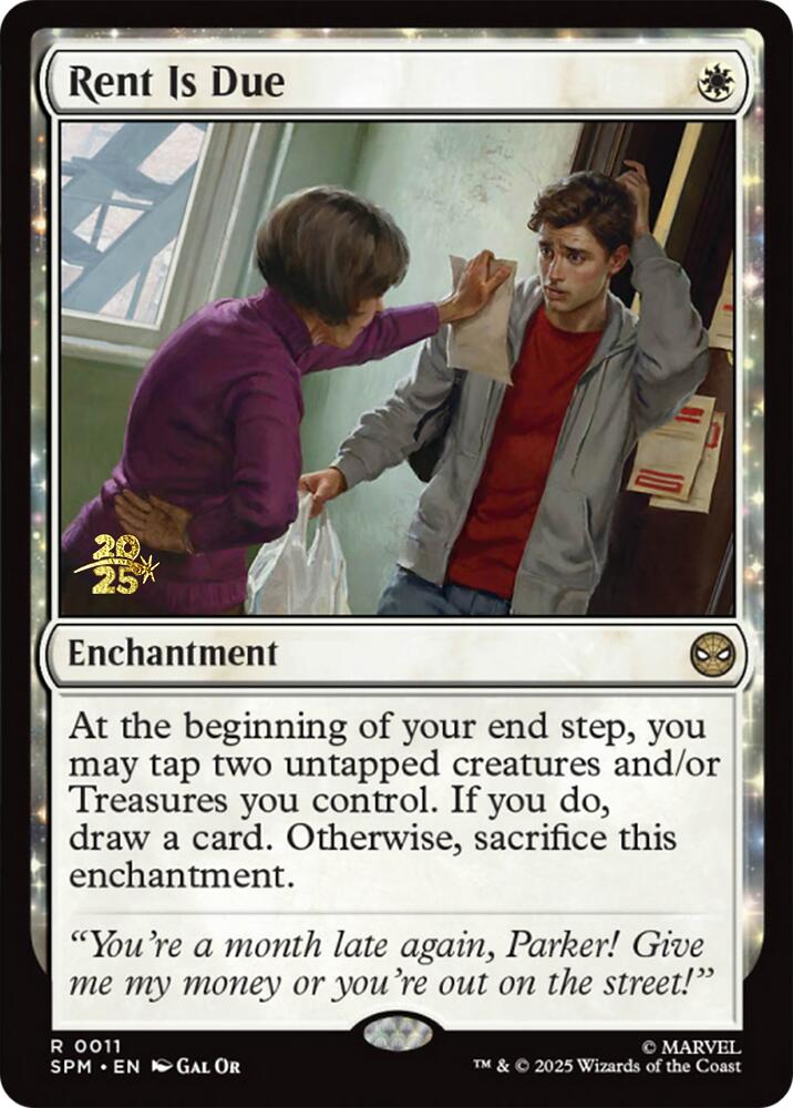 Rent Is Due [Marvel's Spider-Man Prerelease Promos] | Exor Games Summserside