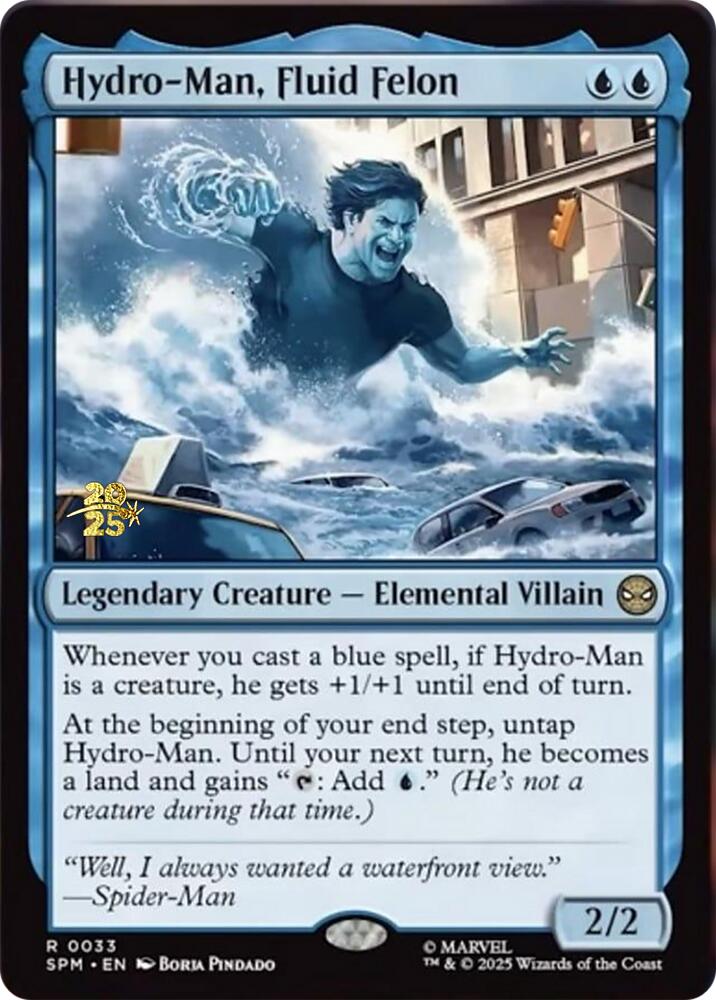 Hydro-Man, Fluid Felon [Marvel's Spider-Man Prerelease Promos] | Exor Games Summserside