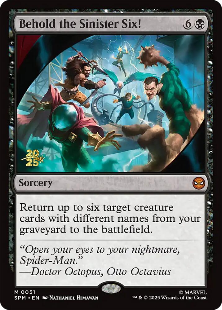 Behold the Sinister Six! [Marvel's Spider-Man Prerelease Promos] | Exor Games Summserside