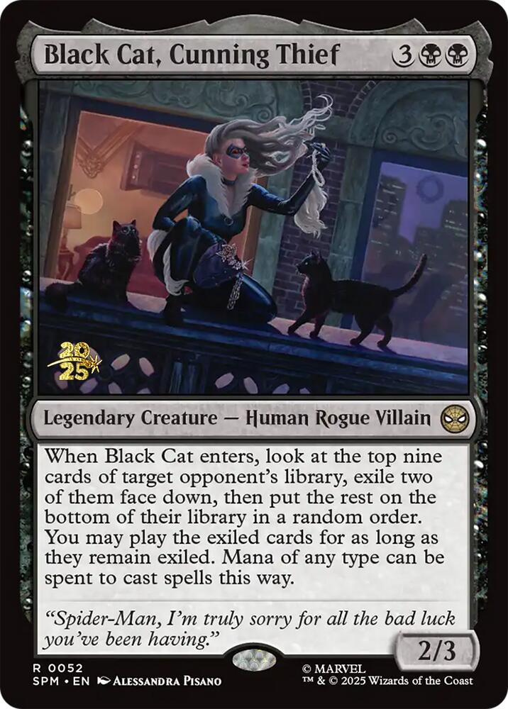Black Cat, Cunning Thief [Marvel's Spider-Man Prerelease Promos] | Exor Games Summserside