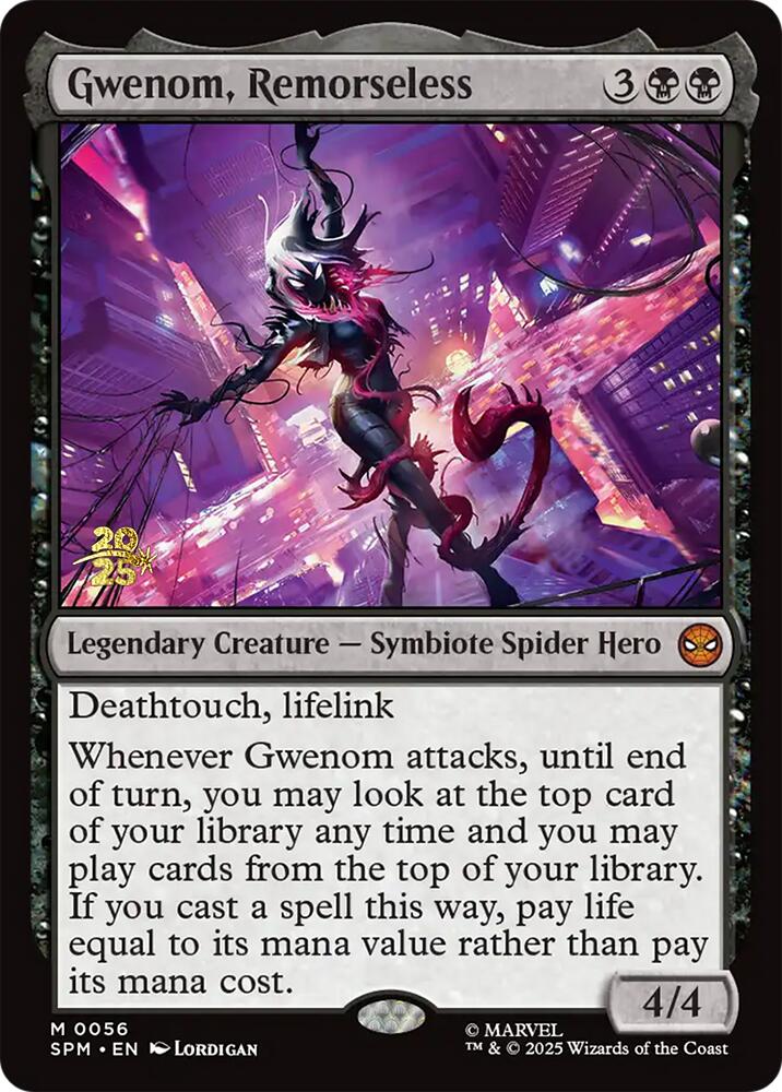 Gwenom, Remorseless [Marvel's Spider-Man Prerelease Promos] | Exor Games Summserside