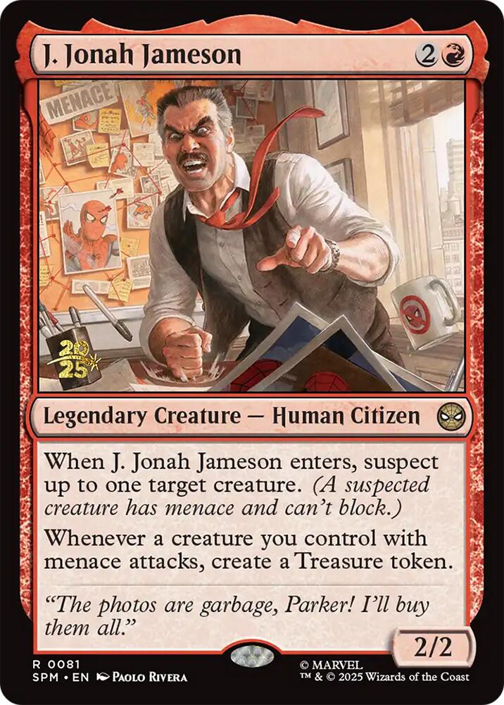 J. Jonah Jameson [Marvel's Spider-Man Prerelease Promos] | Exor Games Summserside
