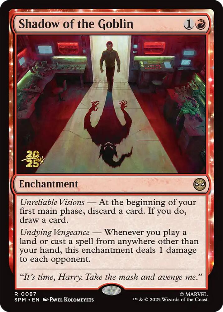 Shadow of the Goblin [Marvel's Spider-Man Prerelease Promos] | Exor Games Summserside