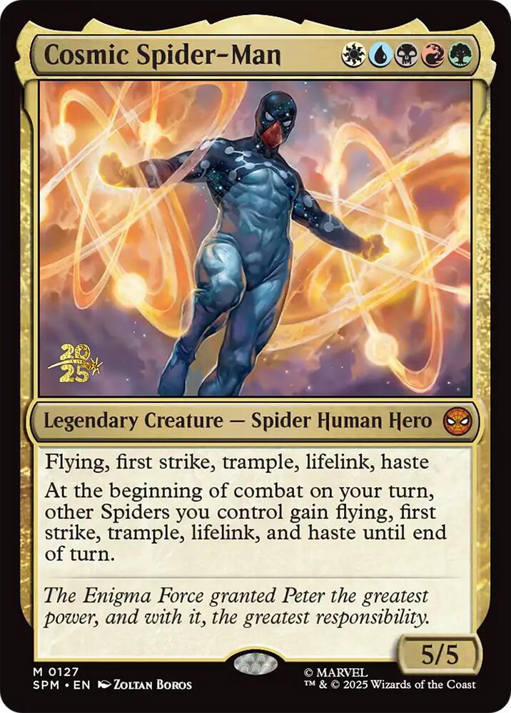 Cosmic Spider-Man [Marvel's Spider-Man Prerelease Promos] | Exor Games Summserside